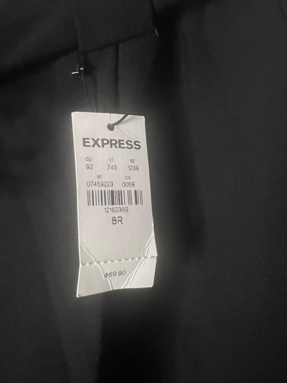 EXPRESS High-Waist Paperbag Tie-Waist Pants - Black - Picture 4 of 4